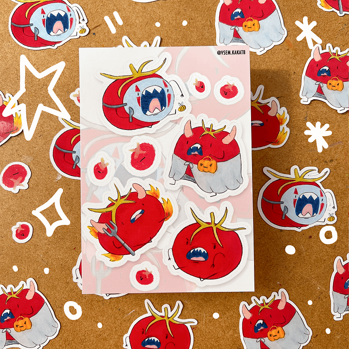 TomatoEvils stickers set product image (1)