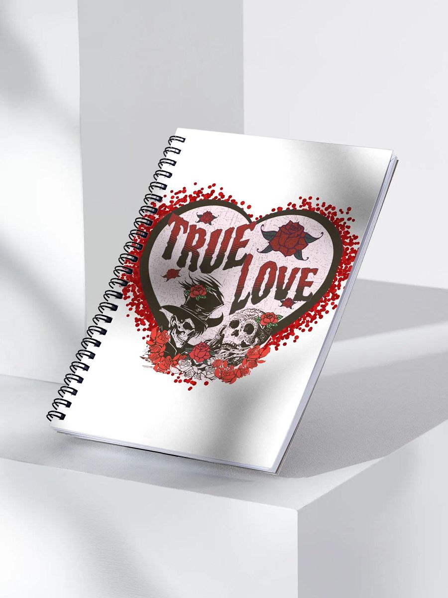 True Love and Skulls Spiral Notebook product image (2)