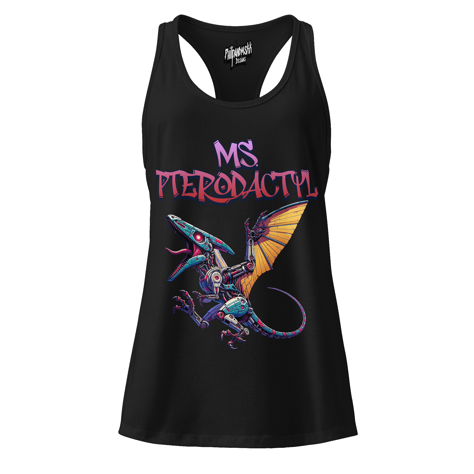 Ms.Pterodactyl Women's Racerback Tank Top product image (1)
