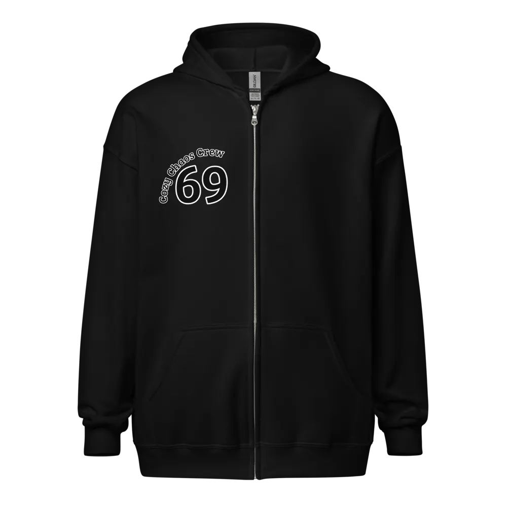 Cozy Chaos Crew Teal Logo Zip-up Hoodie product image (1)