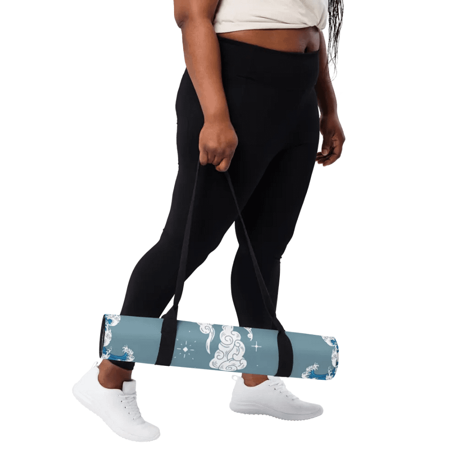 Japanese Waves And Clouds Yoga Mat product image (3)