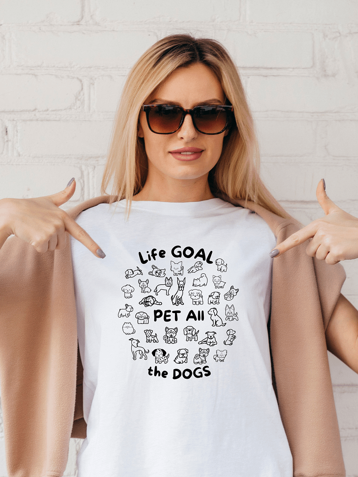 Life Goal - Pet All the Dogs Charming T-Shirt product image (11)