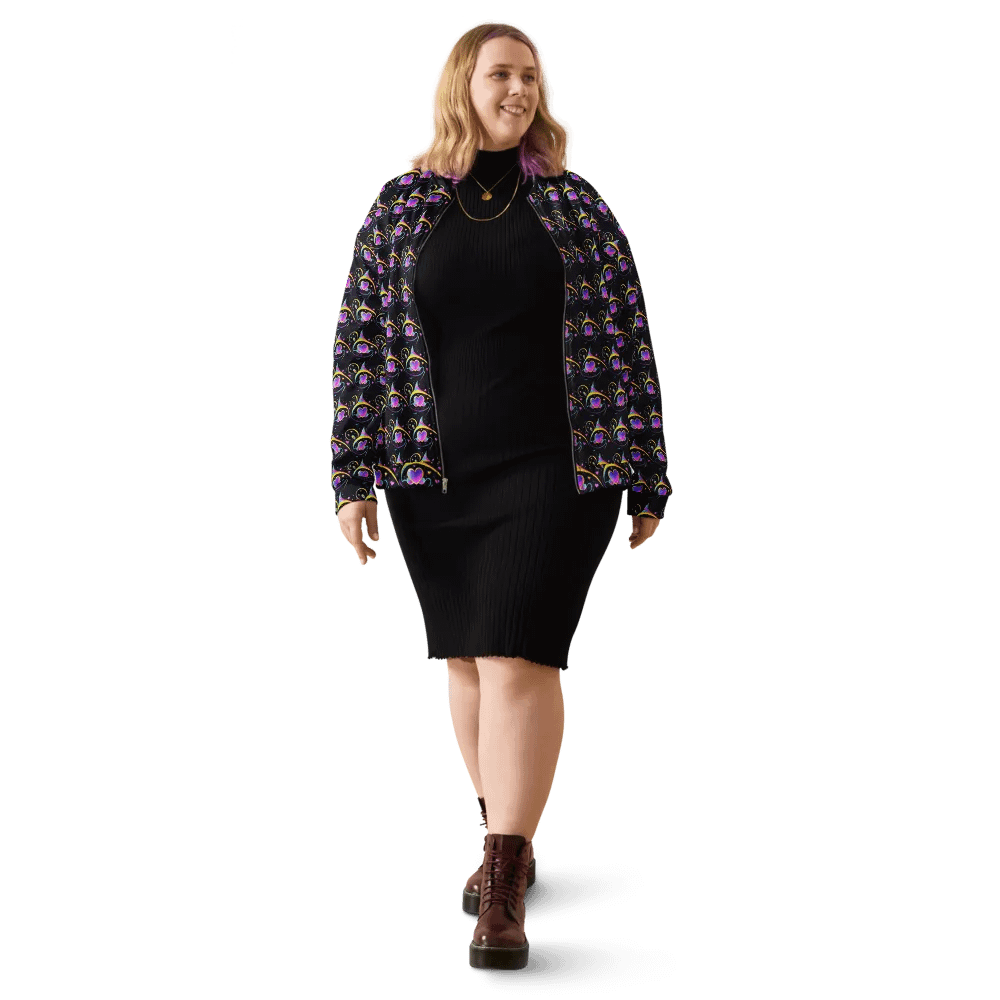 Valentines Heart All Over Print Jacket product image (2)