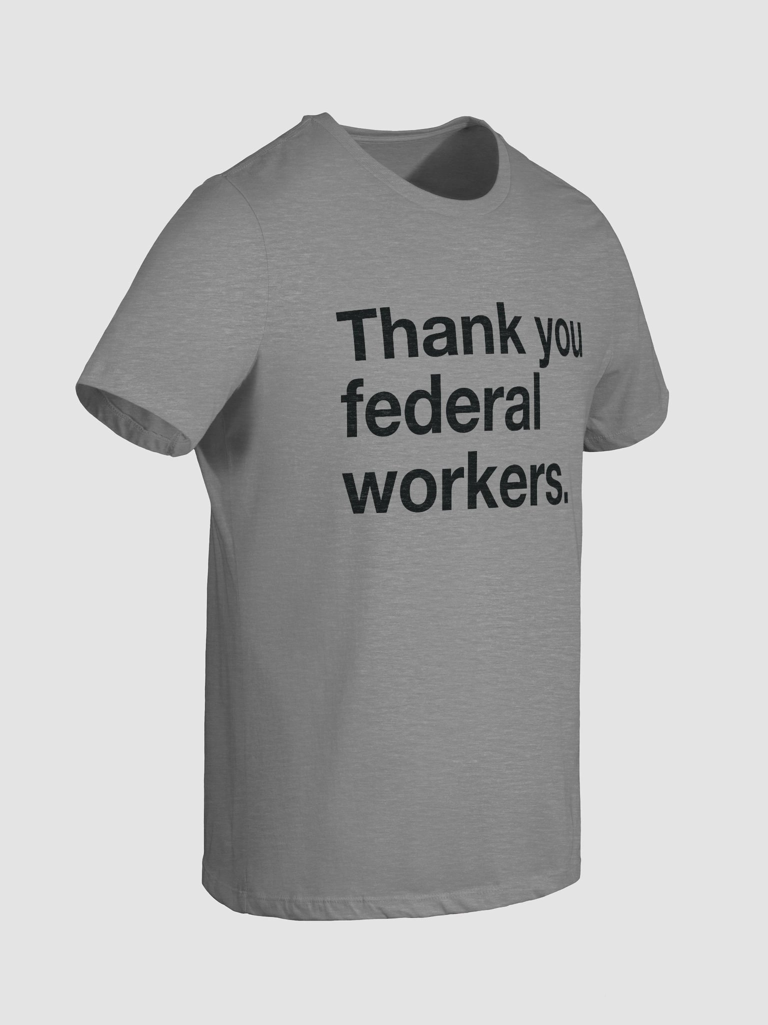 Thank You Federal Workers Women's Cut (Black) product image (86)