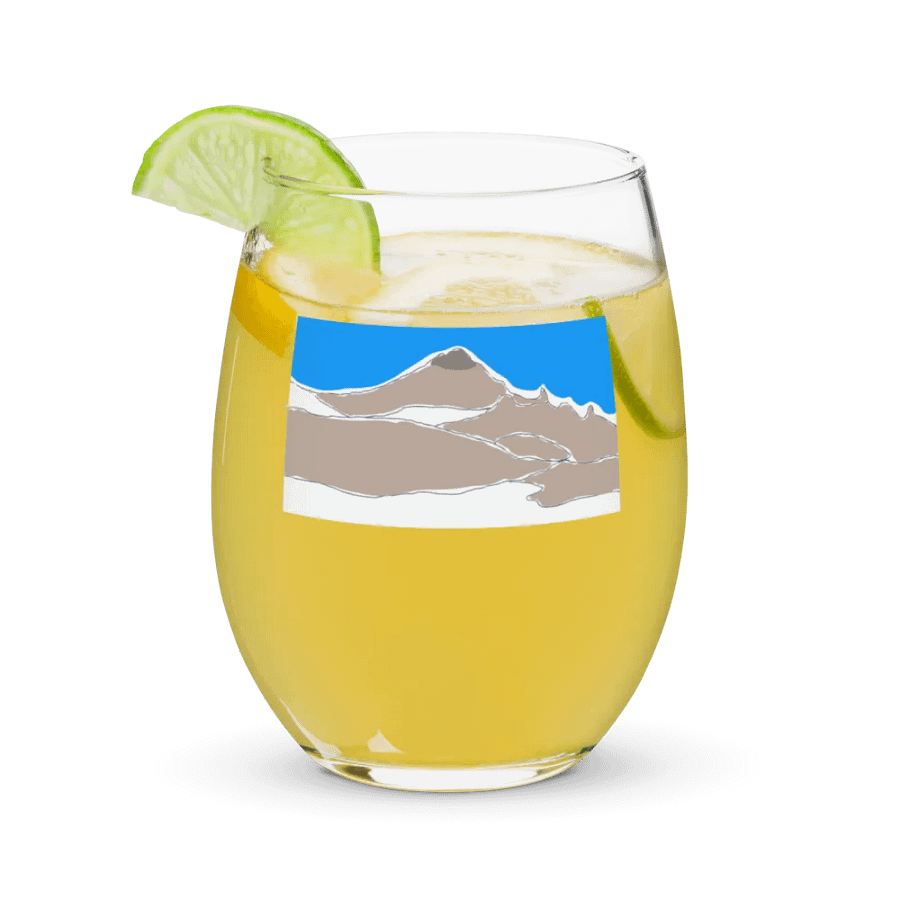 Gilbert Peak wine glass (colored sketch) product image (9)