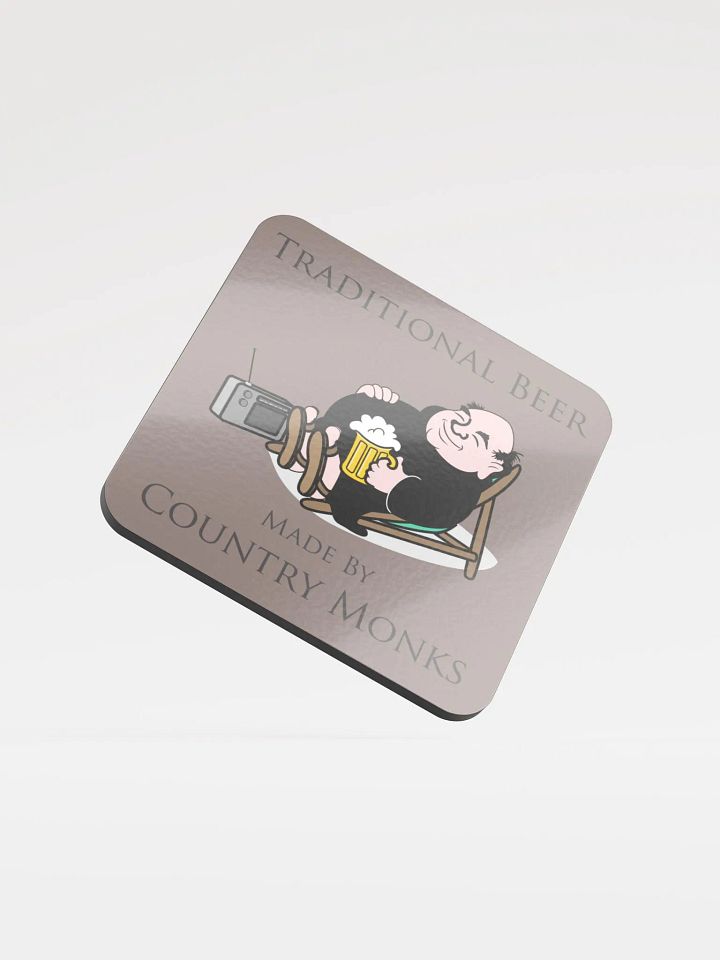 Country Monks Brewing Relaxing Monk Cork Coaster product image (1)