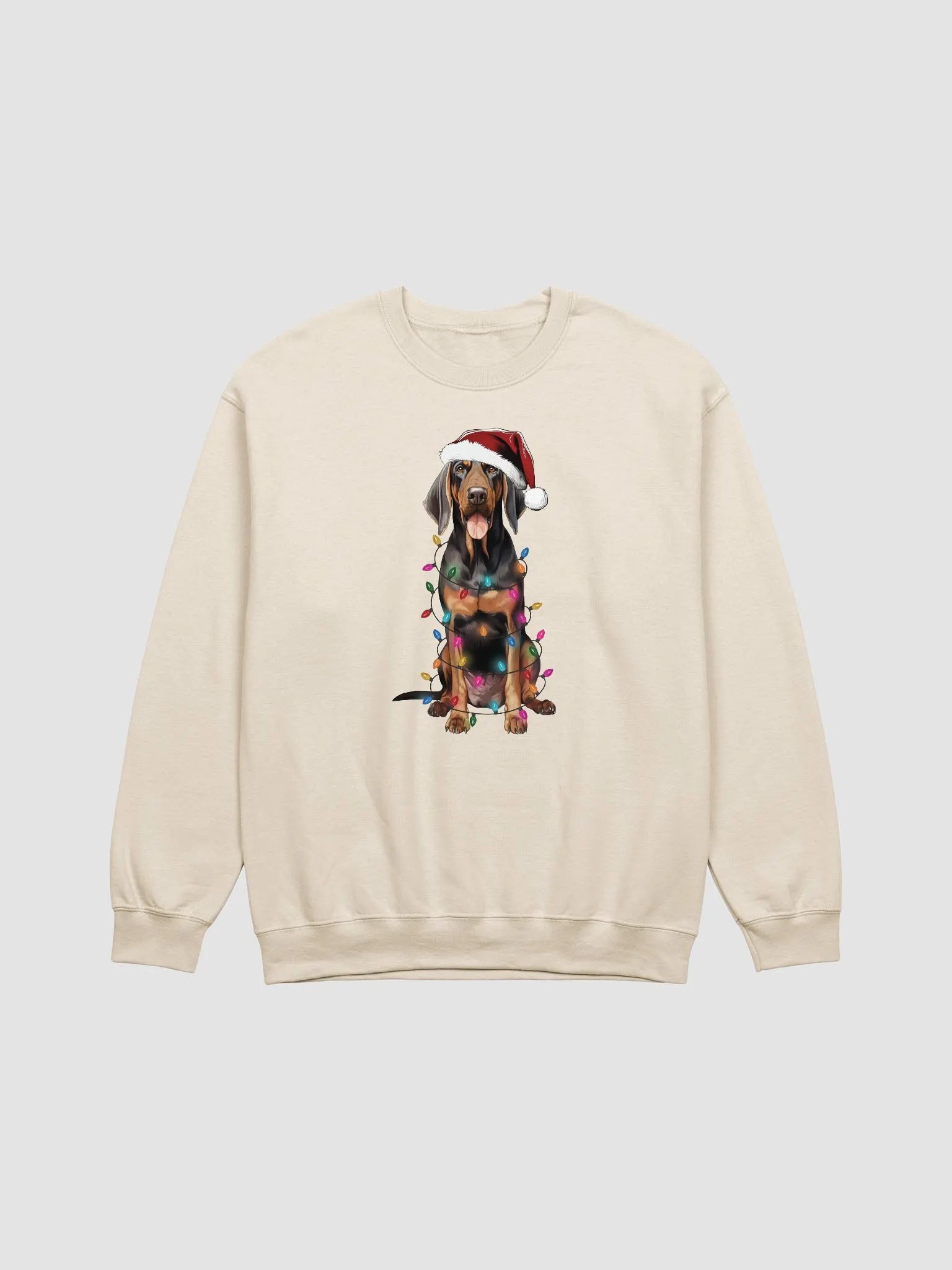 Funny Black and Tan Coonhound Christmas Sweatshirt for Coonhound Paw-rents product image (18)