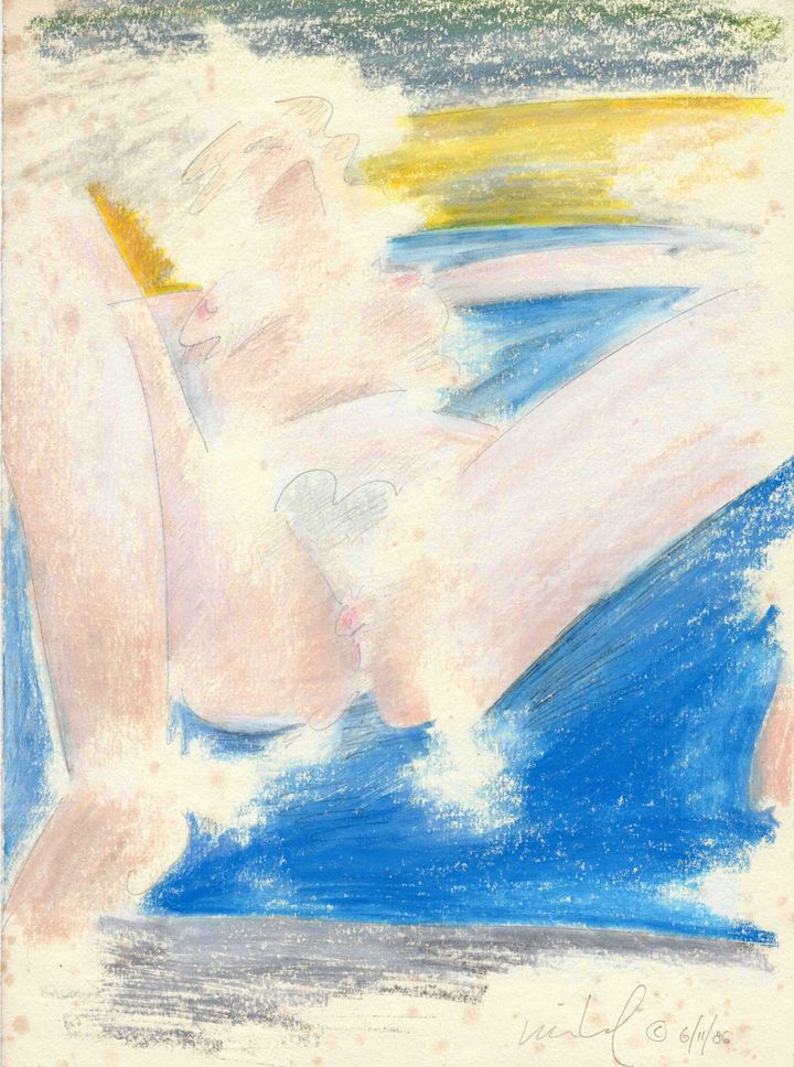 Nude on Blue 06.11.86 print product image (1)