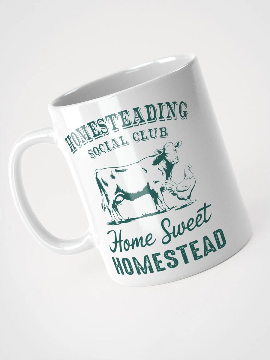Homestead Cow White Glossy Mug product image (8)