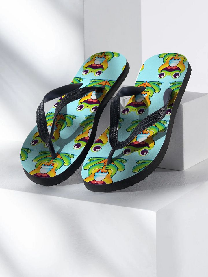 Frog Eating Ice Cream Flip Flops product image (2)
