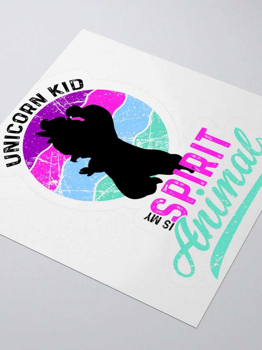 Unicorn Kid Is My Spirit Animal Kiss-Cut Sticker product image (9)