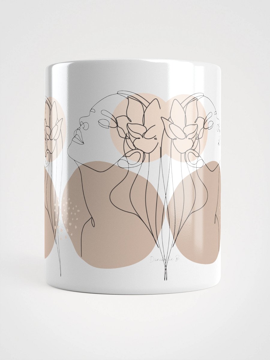 Mug Blanc Equilibre Femme - Sable - Douceur Instinctive - Idée Cadeau Raffiné product image (5)