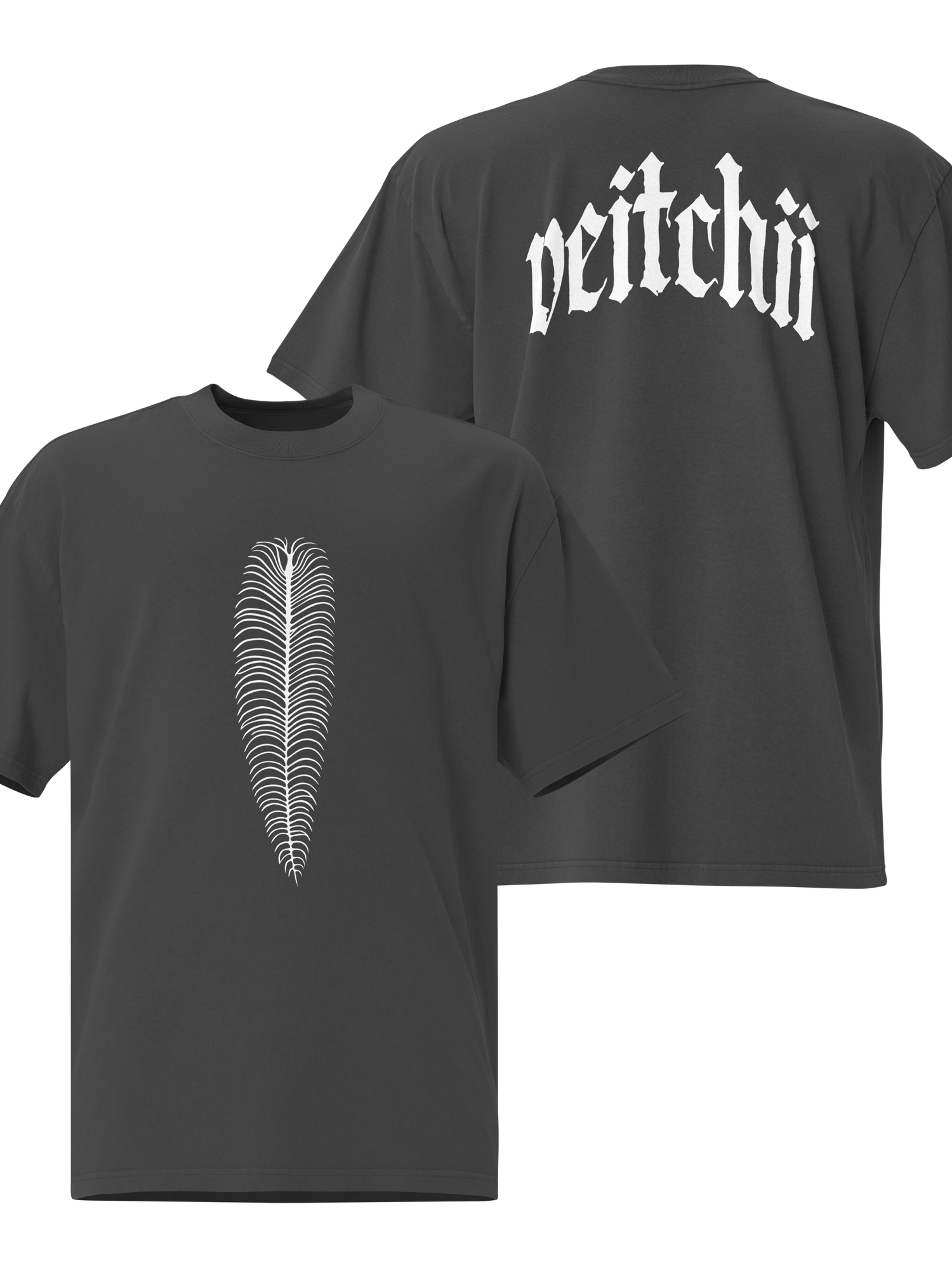 ANTHURIUM VEITCHII SKELETON - Oversized Faded T-Shirt product image (1)