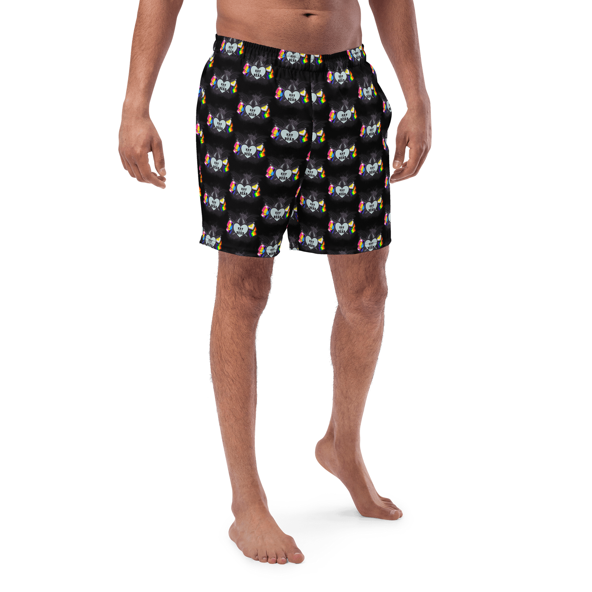 Kay_of_the_Dead Pride Logo Swim Trunks product image (1)