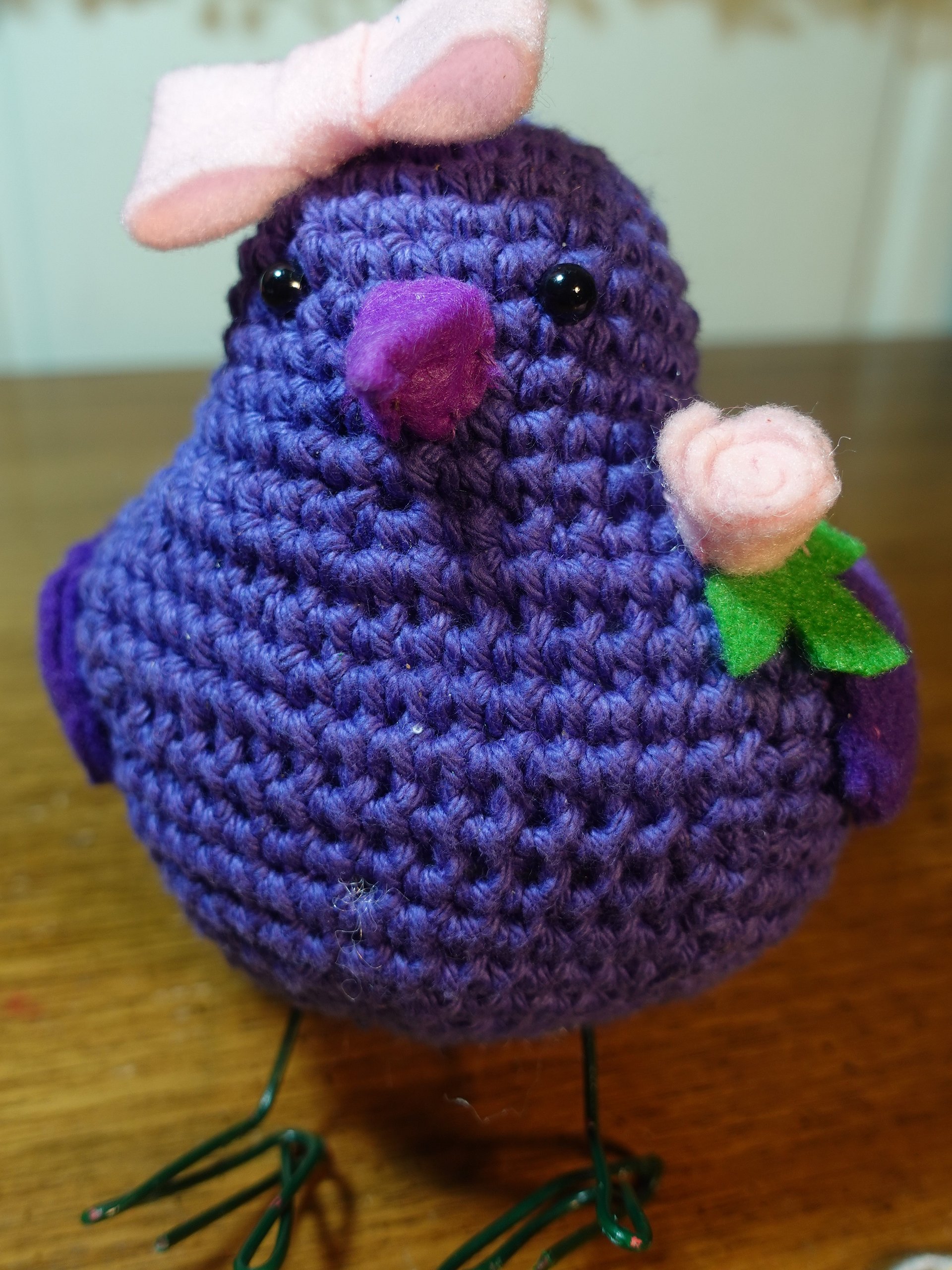 Crocheted Seasonal Fabric Bird Pattern - Regular Size product image (6)