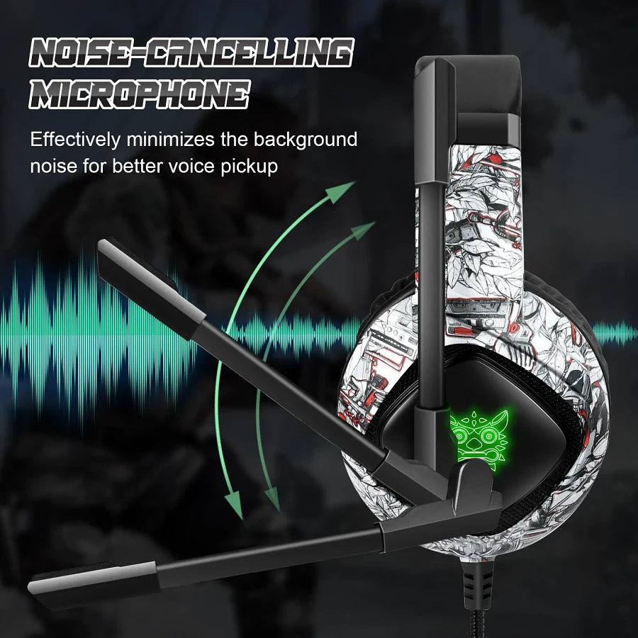 Gaming Headset Headphones Wired Noise Cancelling product image (2)