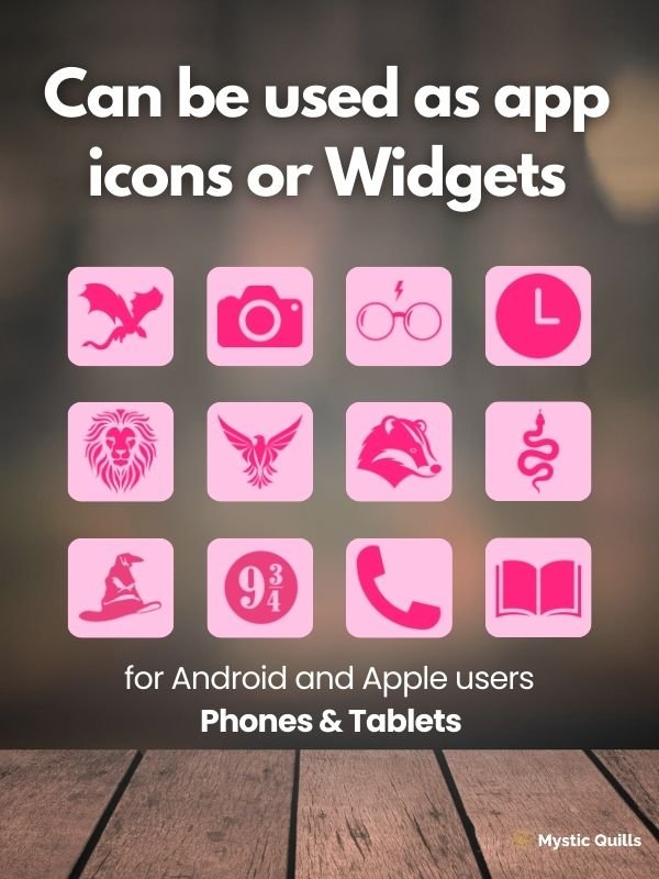 Harry Potter Valentine's Day Special Minimalist App Icon Pack for Phones and Tablets product image (4)