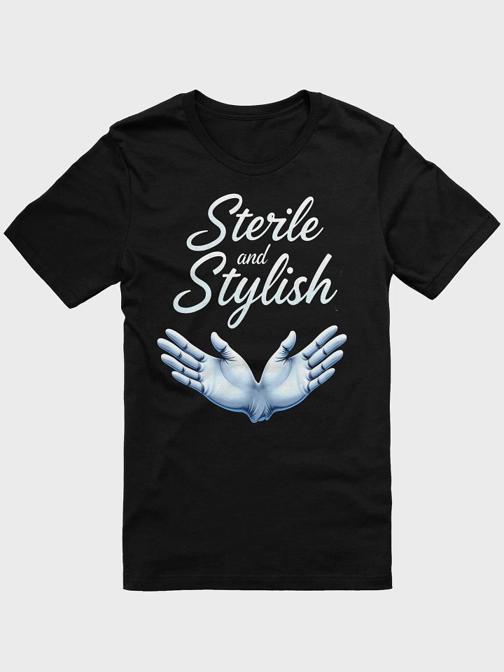 Sterile & Stylish Blue Gloves T-Shirt product image (2)