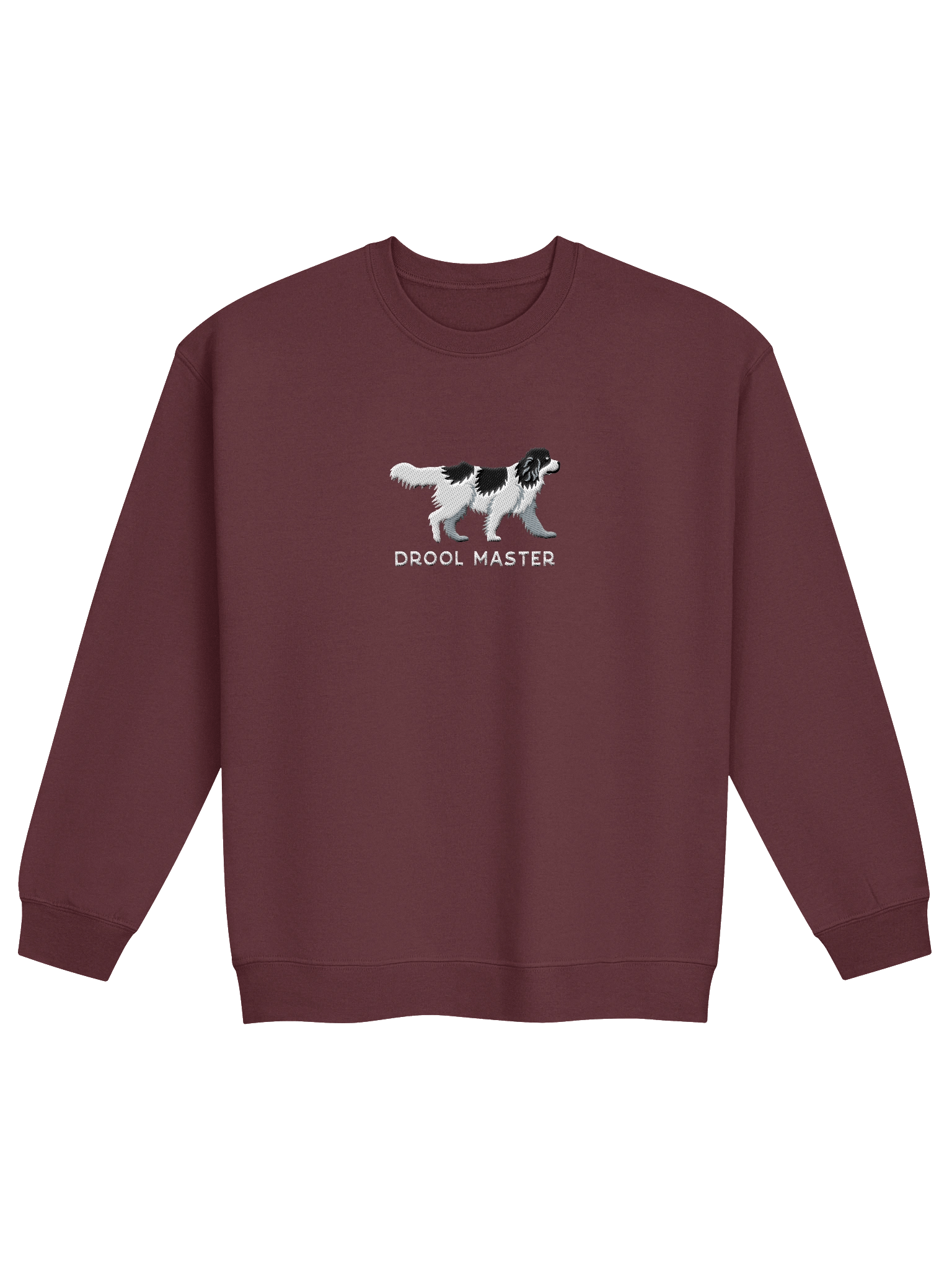 Drool Master Sweatshirt (Embroidered) of a Newfoundland(Black & White) product image (2)