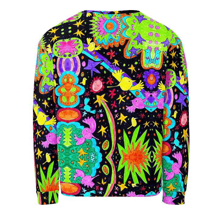 Abstract Cosmic Doodle Art Unisex Recycled Sweatshirt product image (2)