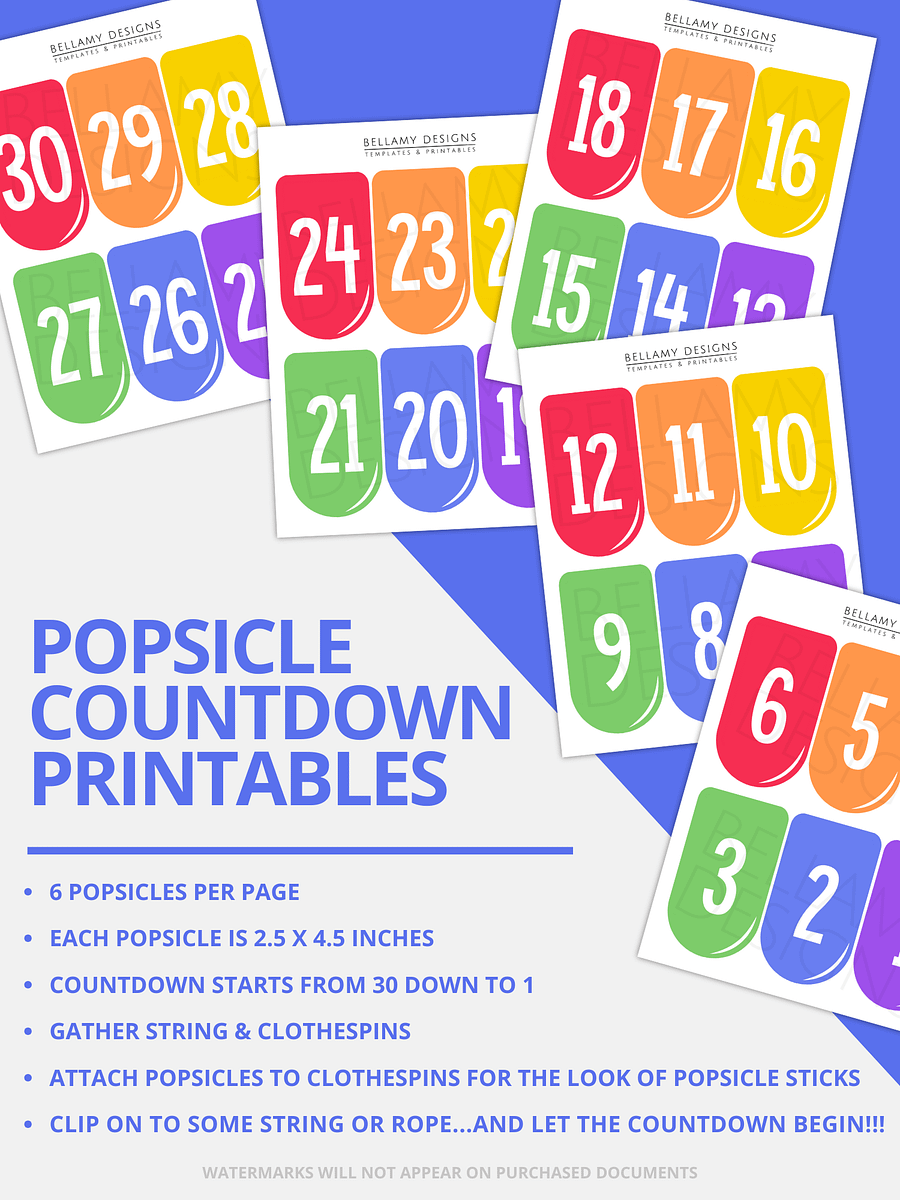 Countdown to Summer Vacation Printable product image (7)