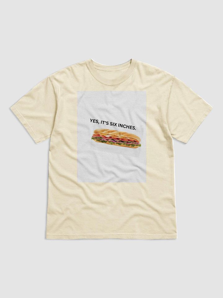 YES, it is six inches tee product image (2)