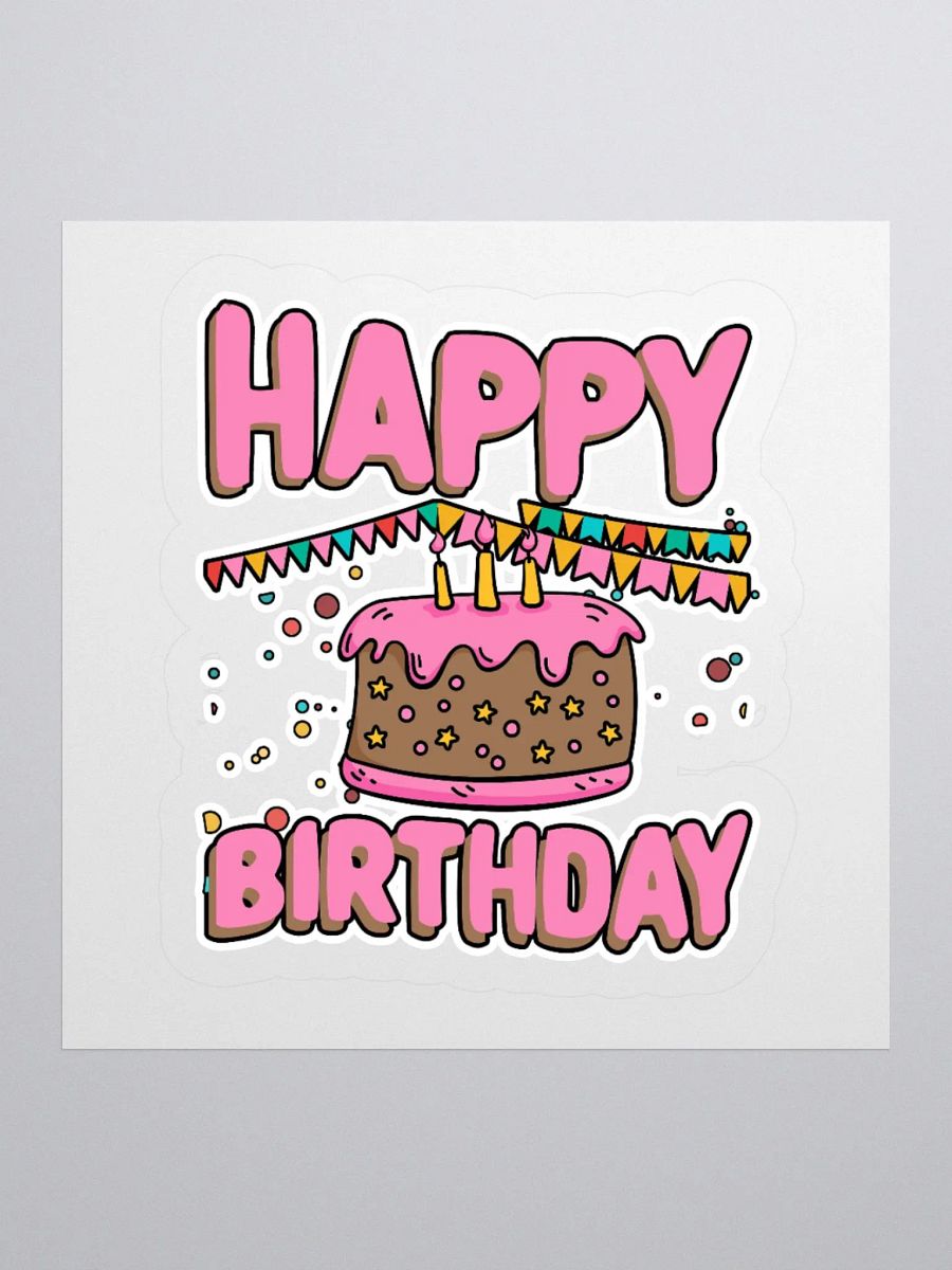 Happy Birthday (Chocolate Cake) Sticker product image (1)