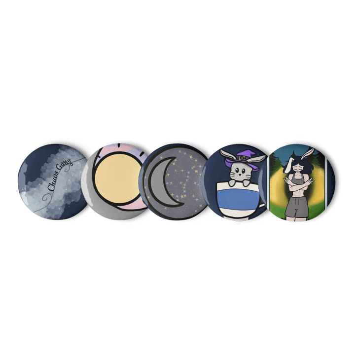 Whimsical Chaos Gang Pin Button Set product image (1)