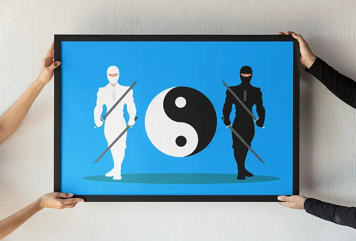 Yin-Yang Ninja Harmony Poster product image (2)