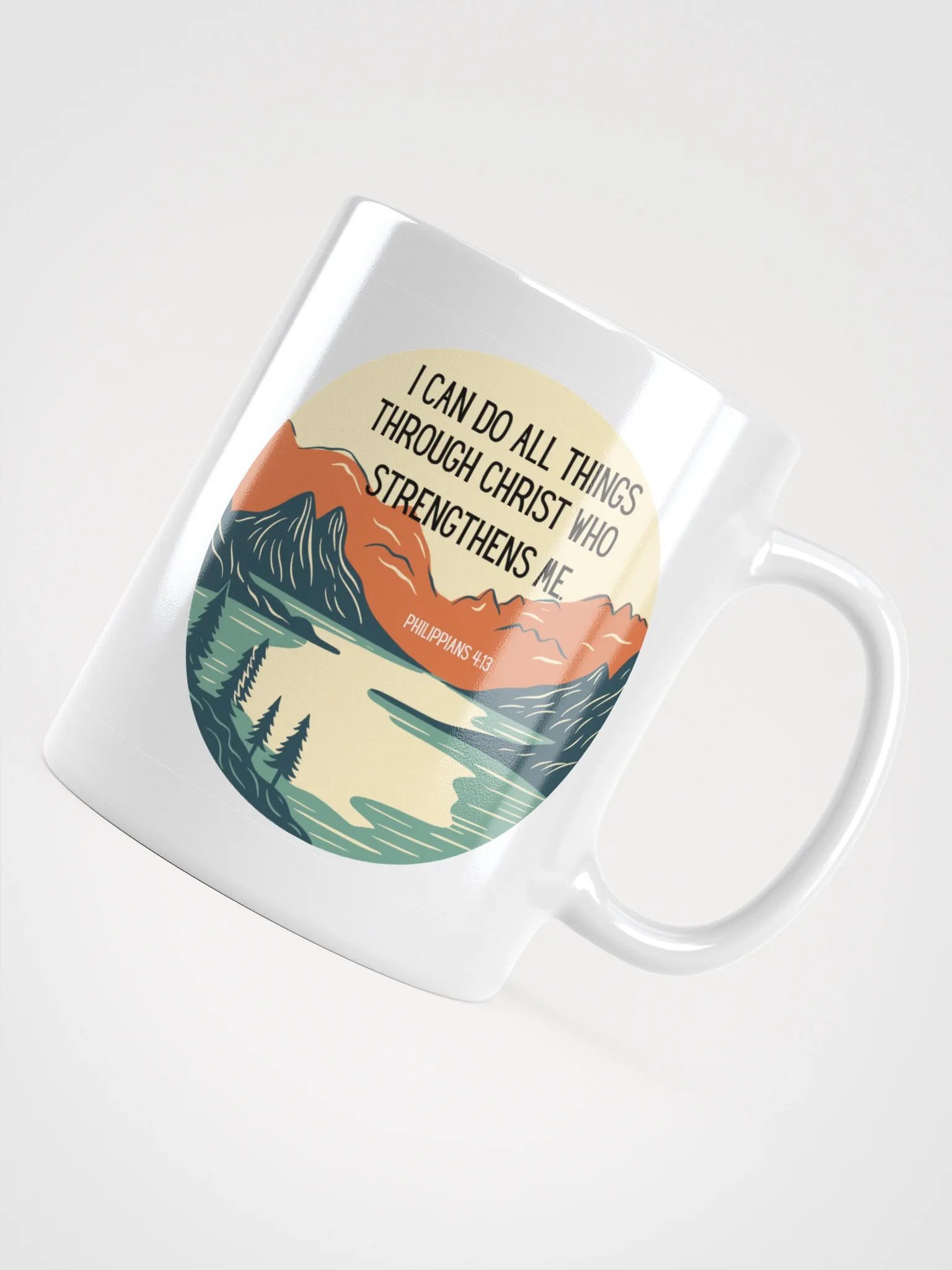 Peak Sipper: The 'Strength Over Mountains Ceramic Mug product image (12)