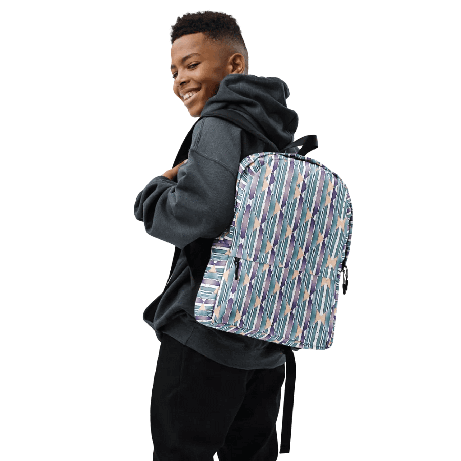 Geometric Gradient All-Over Print Backpack product image (7)