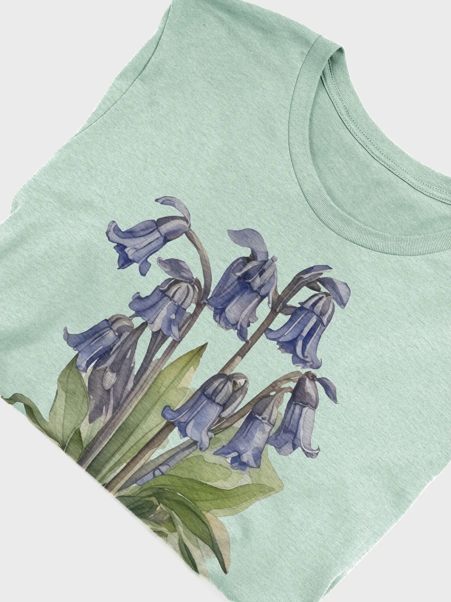 Watercolour of a bunch of Bluebells flower Supersoft T-Shirt product image (5)