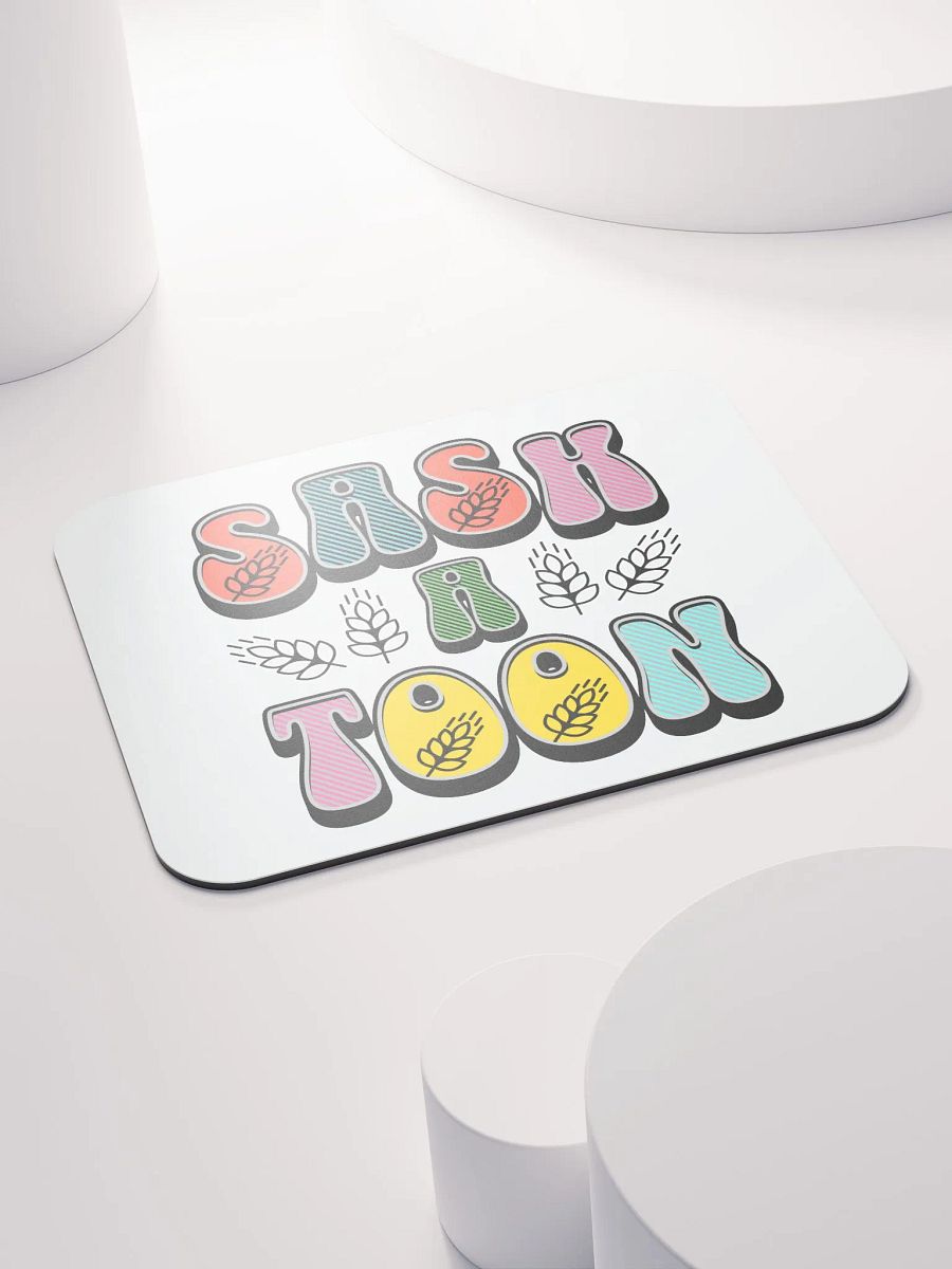 Saskatoon Block Letter Colorful Mouse Pad product image (4)