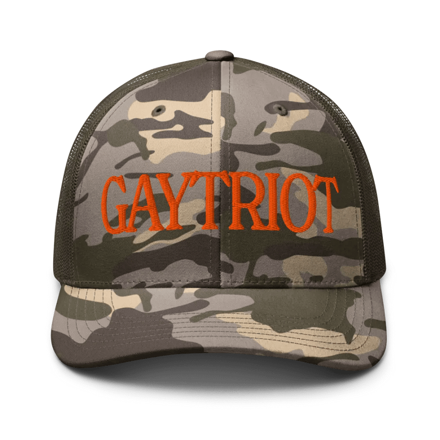 Gaytriot Camo Trucker Hat product image (1)