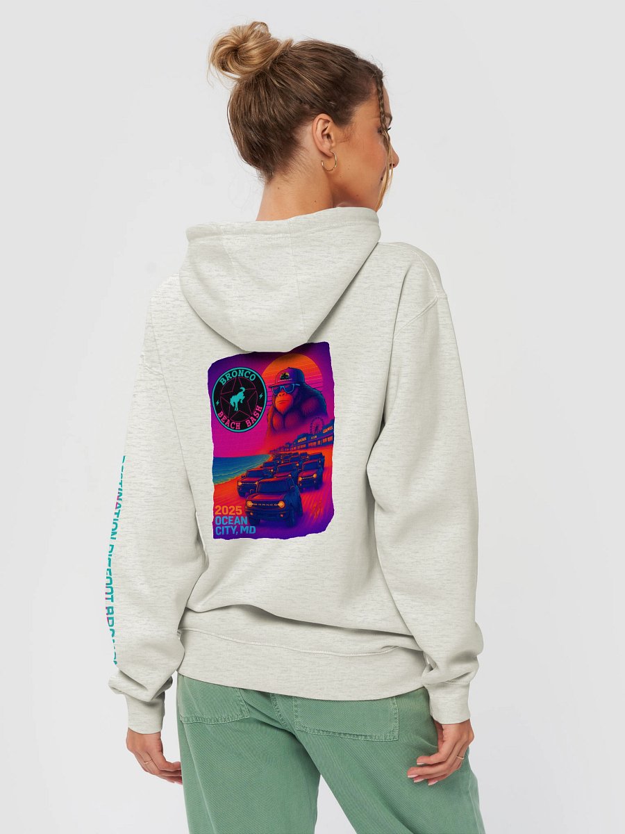 2025 Bronco Beach Bash Ocean City / Destination Bigfoot Bronco Collab Hoodie (Multiple Colors Available) product image (4)