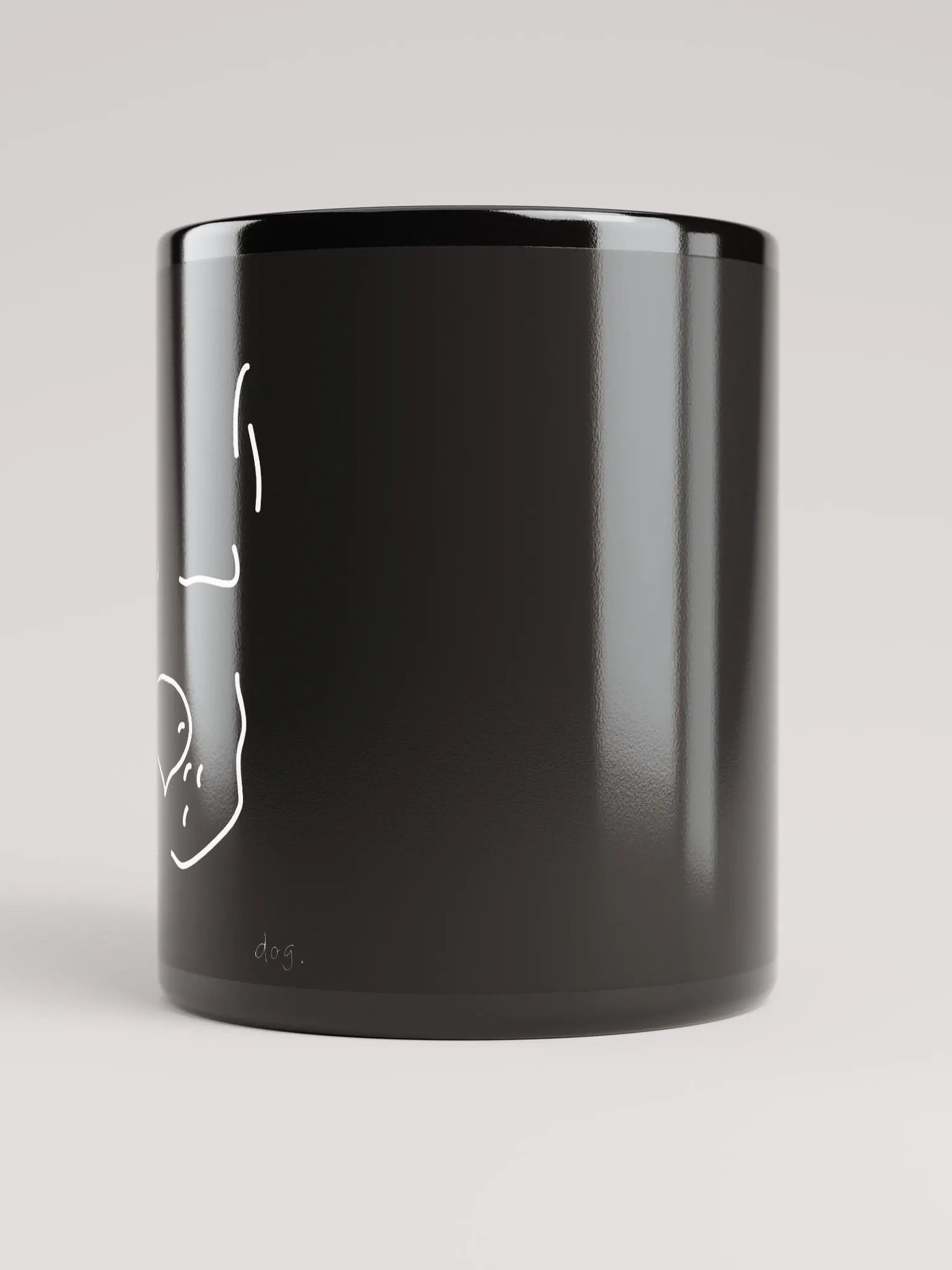 dog, I guess..? - Black Glossy Mug product image (5)
