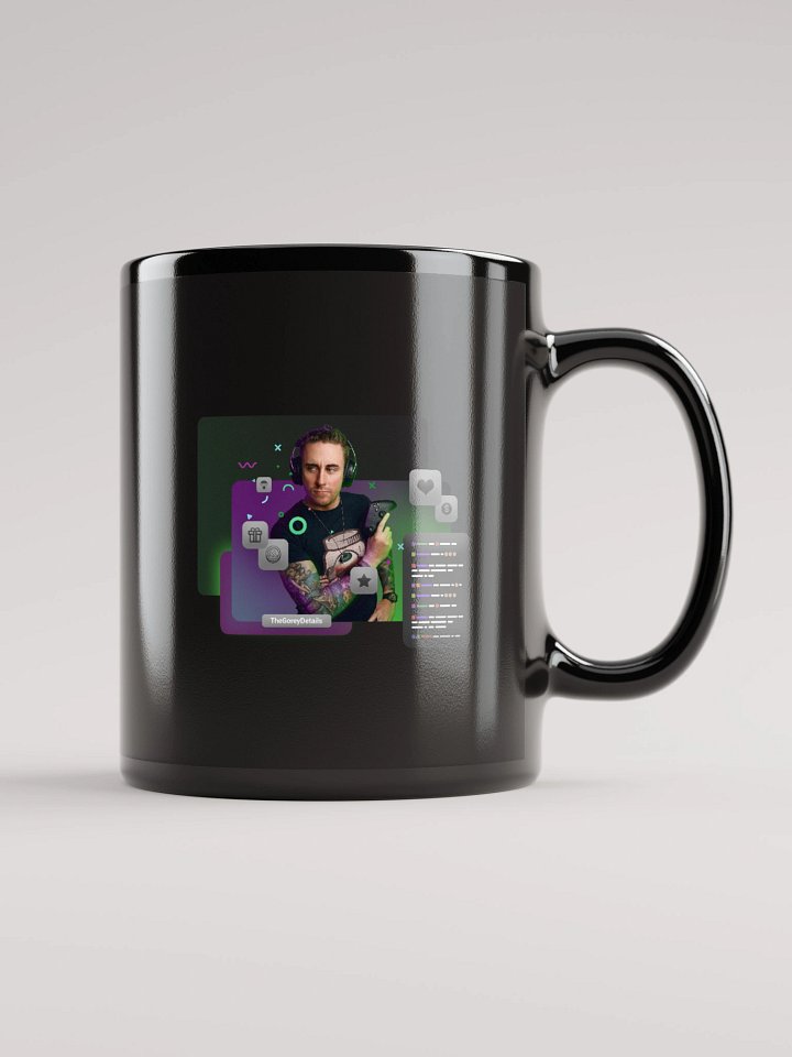 Chat Encouraged - Black Glossy Mug product image (2)