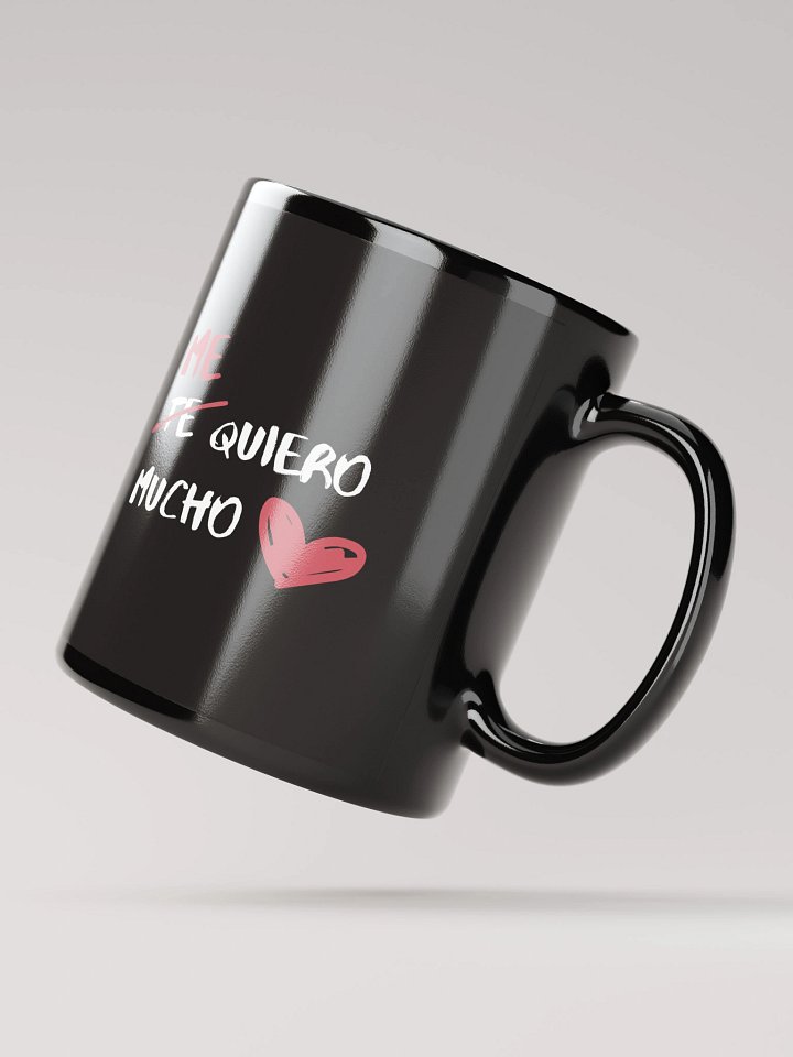 ME QUIERO MUCHO Black Glossy Mug product image (3)
