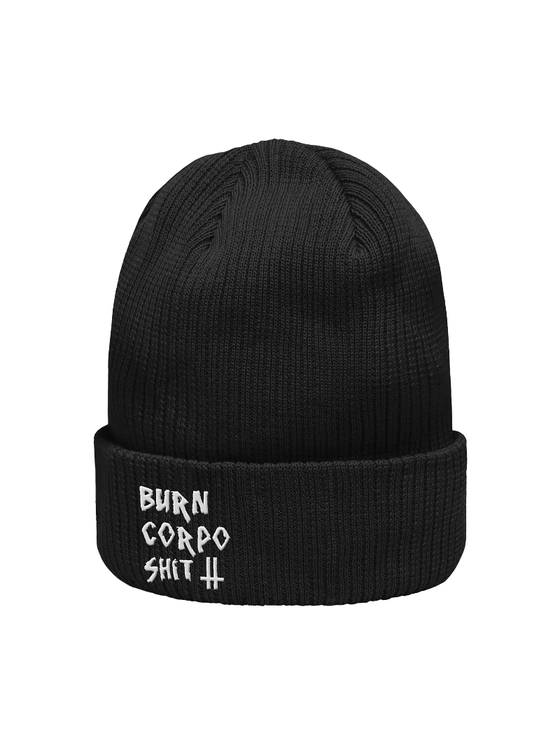 Burn Corpo Shit Organic Beanie
