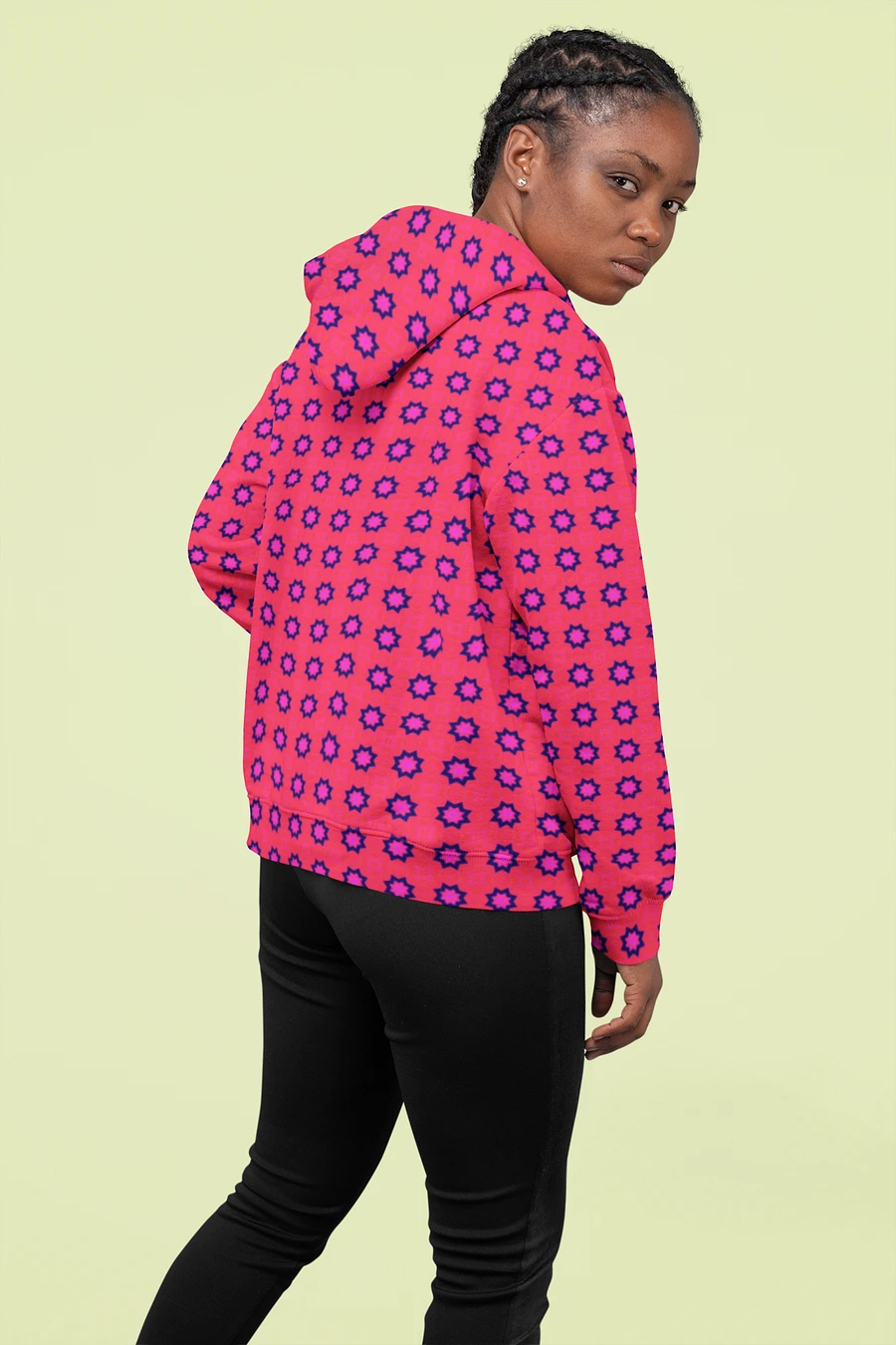 Abstract Red All Over Print Unisex Hoodie product image (3)
