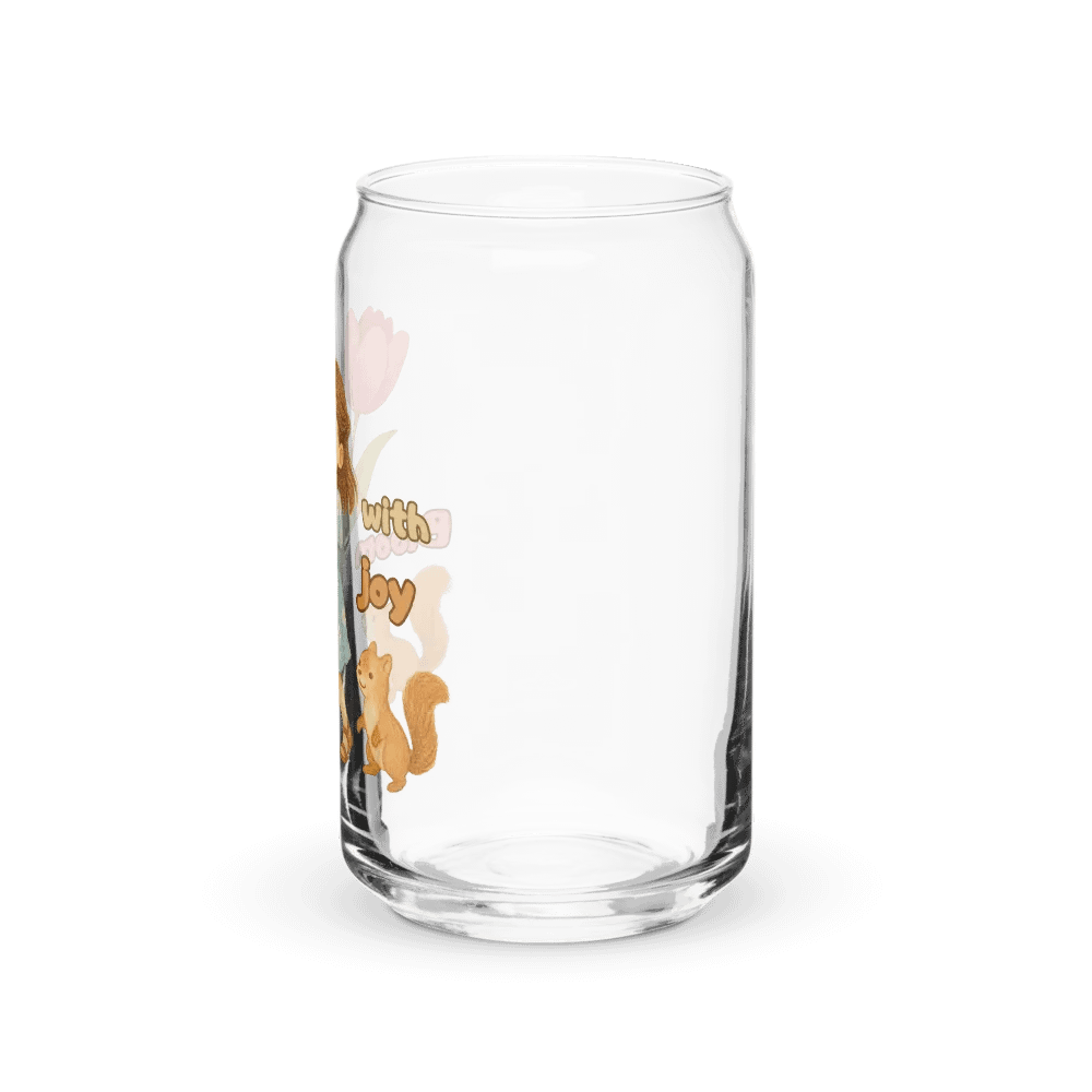 Tulip and Squirrels Can-Shaped Glass product image (7)