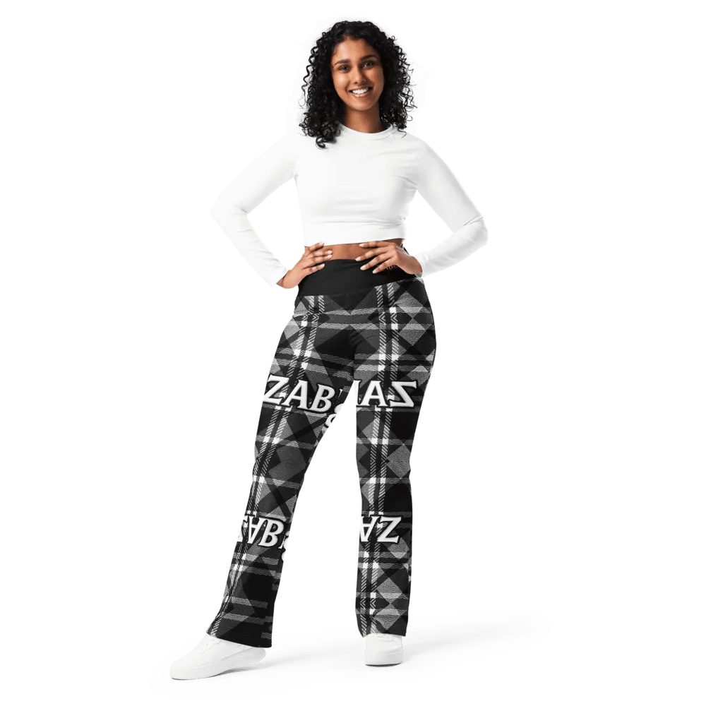 Zabu Checkered Plaid Flare Leggings product image (6)