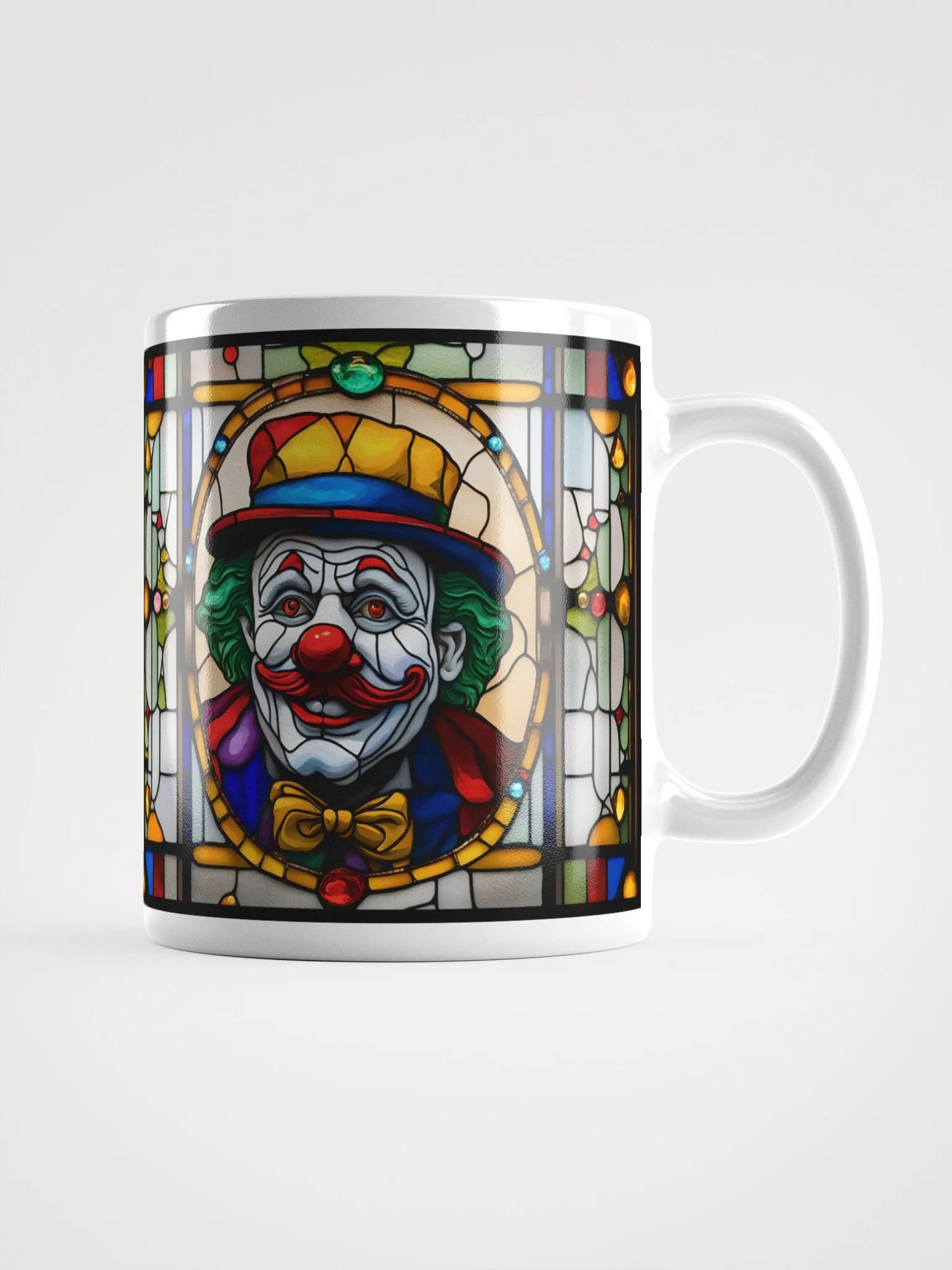 #006 Whistlin' Willie Clown Stained Glass Mug product image (3)
