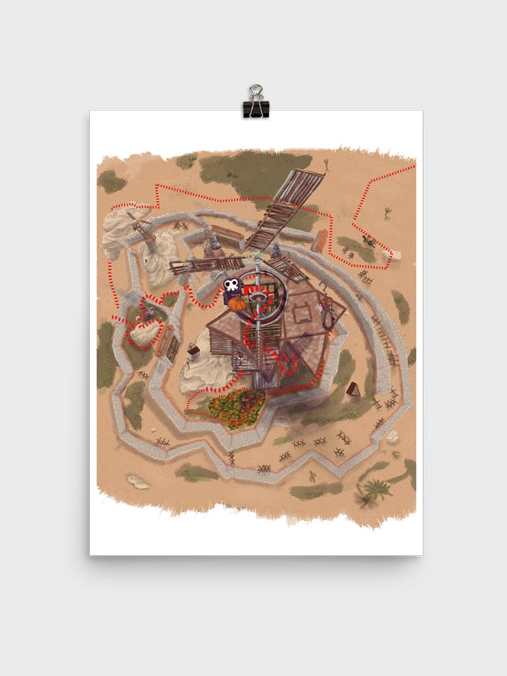 TREASURE MAP POSTER (UNFRAMED) product image (2)