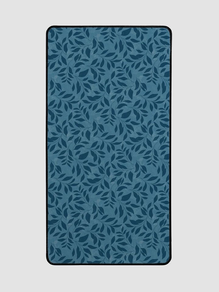 Midnight Foliage Blue Desk Mat product image (2)