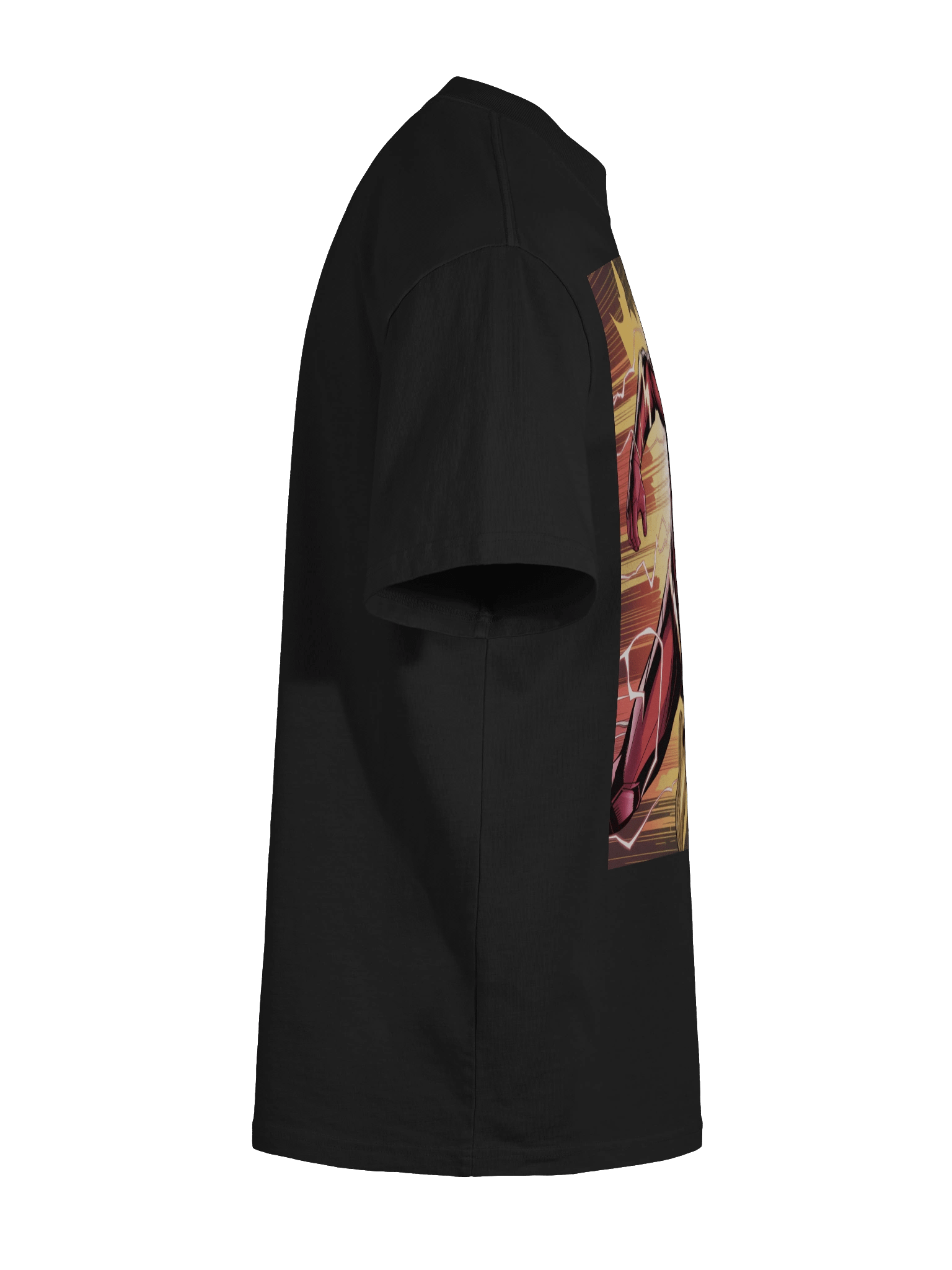 Shadow Sprint: The Flash Faded Velocity Oversized T-Shirt product image (11)