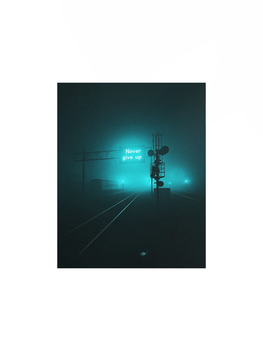 "Never give up" Matte Poster product image (5)