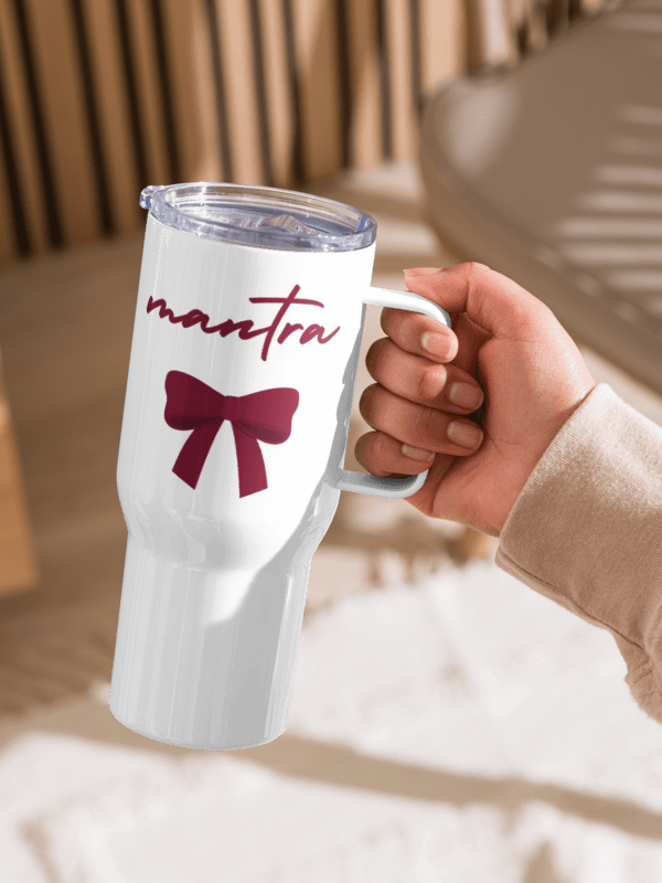 Ravishing Red Mantra Travel Mug with Handle product image (2)
