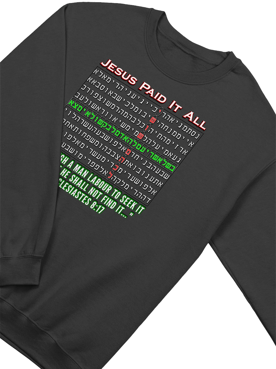 Jesus Paid It All - Bible Code Sweatshirt product image (3)