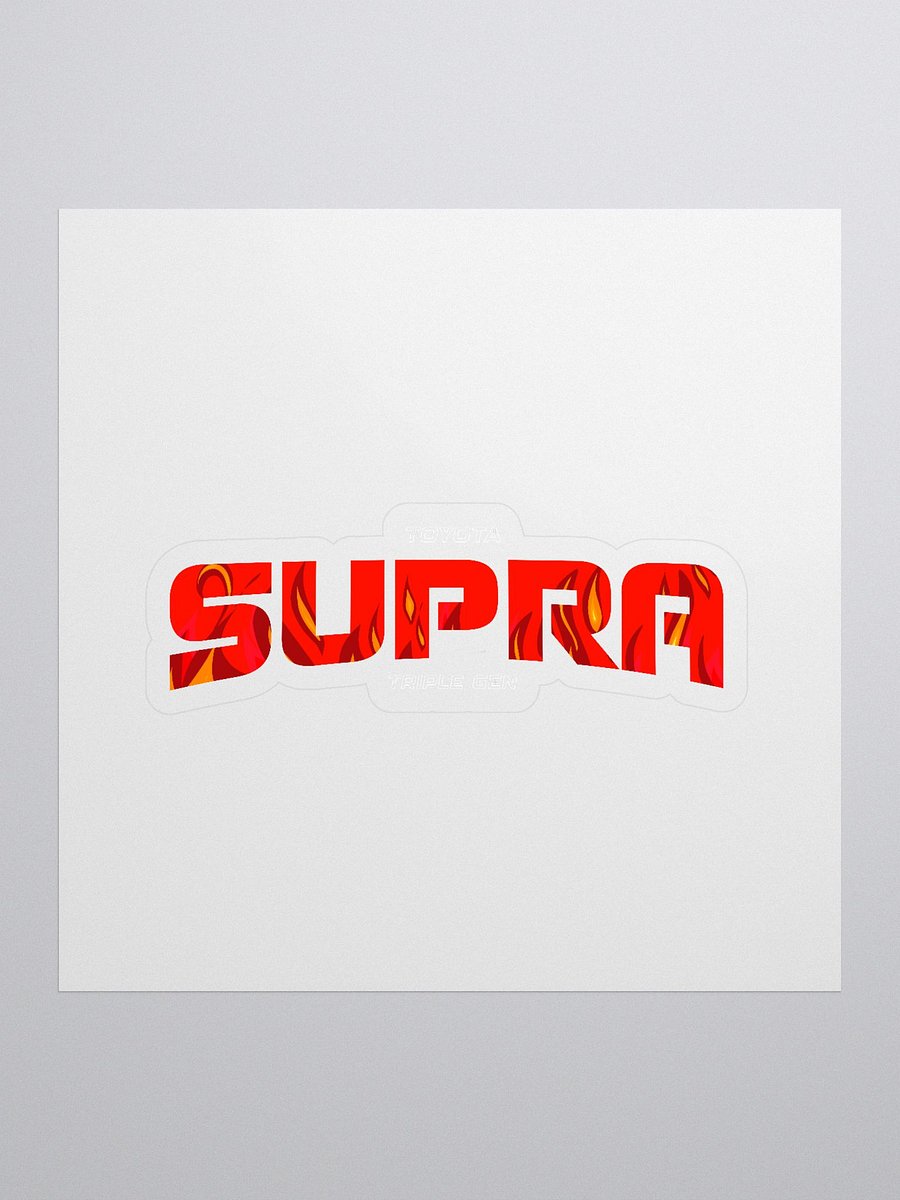 Flaming SUPRA Kiss Cut Stickers product image (1)
